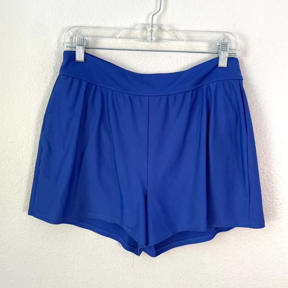 LL Bean‎ Womens 12 UPF 50+ Lined Shorts Blue Athletic Active Outdoors Activewear